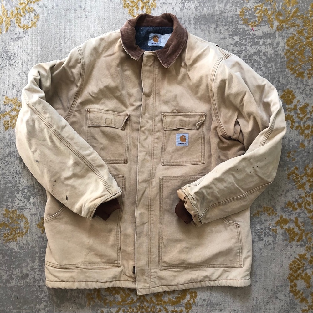 vintage carhartt blanket-lined coat